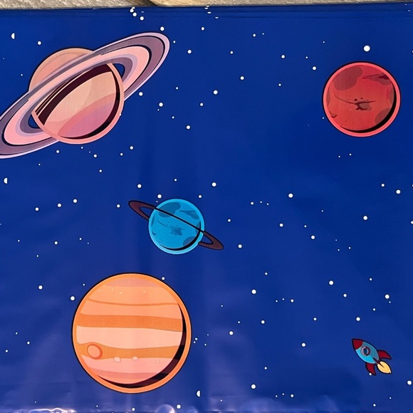 9 Poly Mailers 10x13 & 10 Thank you Stickers Planetary Space Theme - Picture 6 of 11